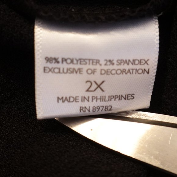 (NWT) Natori Solid Crepe Dress Black Kimono Midi Dress 2X - Picture 10 of 16